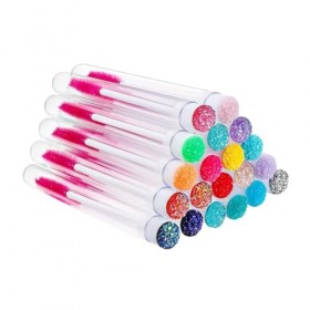 FRCOLOR Brosse DExtension De Cils Conteneur En Diamant Fibre Artificielle 20 Pièces