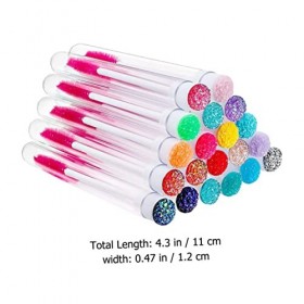 FRCOLOR Brosse DExtension De Cils Conteneur En Diamant Fibre Artificielle 20 Pièces