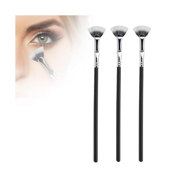 Folding Angle Scalloped Lash Brush, Mascara Fan Brush, Angled Fan Shaped Eyelash Brush, 2024 New Fan Mascara Brushes Eyelash 