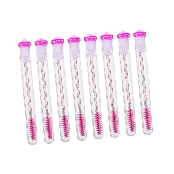 Ipetboom 16 Pièces Brosse mascara diamant bouteilles deye-liner brosse à cils brosse à sourcils tube de cils applicateur de 