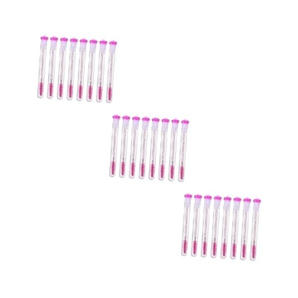 Ipetboom 16 Pièces Brosse mascara diamant bouteilles deye-liner brosse à cils brosse à sourcils tube de cils applicateur de 