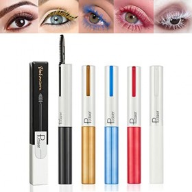 Skynest Mascara Coloré, 5 Couleur Mascara de Curling Mince et Durable Coloré en 3D, Cils Colorés, Pour un Maquillage Des Yeux