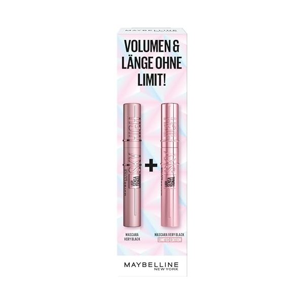 Maybelline New York Mascara noir Lash Sensational Sky High Mascara 7,2 ml avec édition limitée Sky High Mascara 7,2 ml