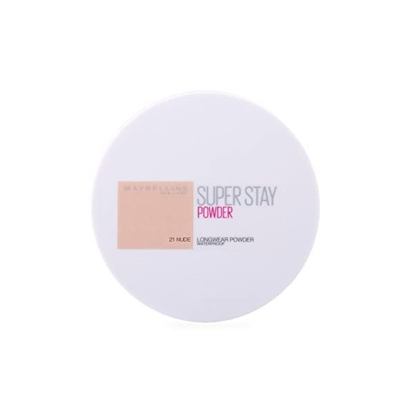 Maybelline Superstay - Base de Poudre à Couverture Complète, Dure Jusquà 16 Heures, 1 Unité, 021 Nude