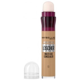 Maybelline New York Stylo de correcteur, effet anti-âge instantané, effaceur avec micro-applicateur effaçable, n° 10 caramel,