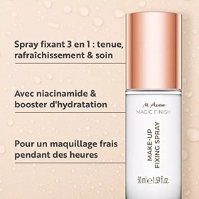 M. Asam MAGIC FINISH Spray fixateur de maquillage 50ml – Fixe le maquillage et rafraîchit la peau, contient de la niacinami