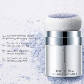Poudre Fixatrice de Contrôle de Lhuile, Poudre Fine LéGère et Respirante, Poudre de Finition de Maquillage Multifonctionnell