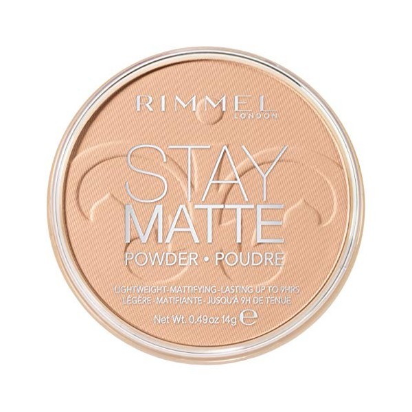 Rimmel London Stay Matte Pressed Powder 005 Silky Beige Houppe à Poudre 14 g