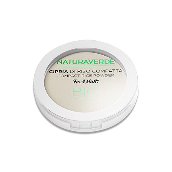 Naturaverde Bio Poudre de riz compacte Fix & Mat, N°00