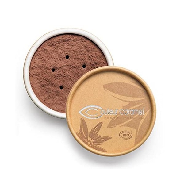 Couleur Caramel Fond de teint Minéral poudre libre 09 Brun foncé 6g