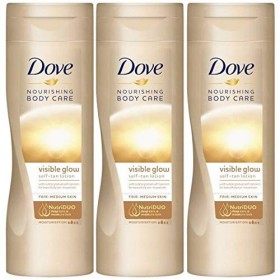 3x Dove Summer Glow Nourishing Lotion Fair to Medium Skin Self Tanner 250ml