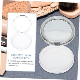 DOITOOL Boîte À Poudre De Voyage Symphonie Verre Bouffant De Maquillage 2 Pièces