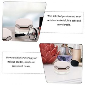 Didiseaon Boîte De 5 Pièces Poudrier poudre pour le visage contenant de poudre de voyage contenants de poudre récipient à pou