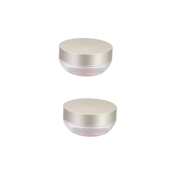 2 Pièces contenant cosmétique récipient à poudre portable houppette éponge vide poudrière contenant de poudre de maquillage s