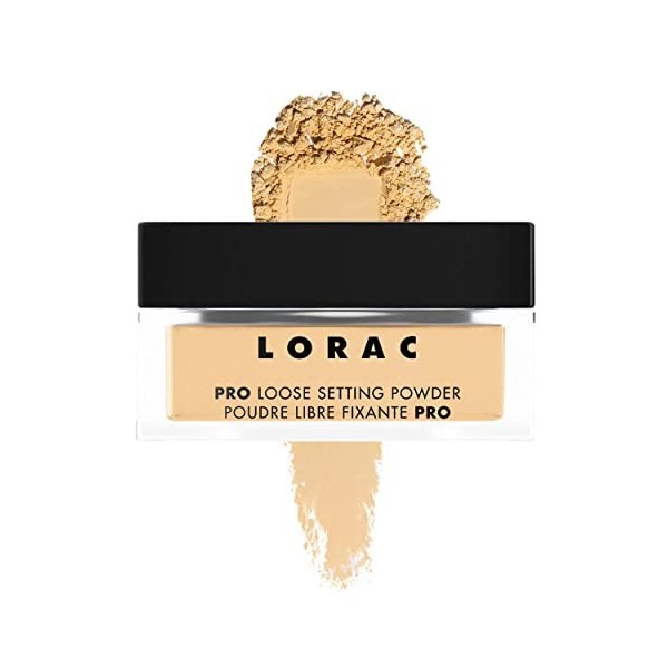 Lorac, PRO Loose Setting Powder, Poudre Libre Ultra-Flouante, Rendu Naturel, Poudre de Maquillage pour un Maquillage Professi