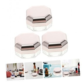 Housoutil 3 Pièces Boîte De Poudre Récipient De Voyage Récipient De Poudre Libre Récipient De Poudre Vide Conteneurs De Poudr