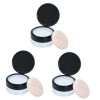 DOITOOL 3 Pièces étui à maquillage compact en poudre support pour houppettes poudrière contenant de poudre de maquillage supp