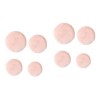 12 Pièces Houppette à Gâteau Bouffée De Corps De Coton Pour Le Visage Bouffée Faciale Bouffée De Maquillage Cosmétique Affron