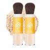 Lightweight Breathable Setting Powder, Translucent Sunscreen Infused Powder, Portable Translucent Face Powder With Soft Brush