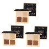 DOITOOL Surligneur Cosmétique Kit Éclaircir Poudre Contouring Fondation Anti-Cernes Surligneur Maquillage Anti-Cernes Palette