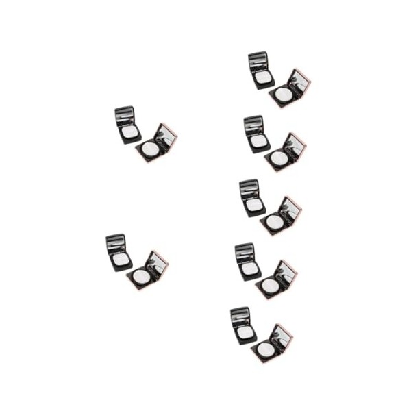 DOITOOL 4 Pièces boîte de houppette récipient rechargeable vide houppette en vrac boite plastique caisse de fondation vide ré