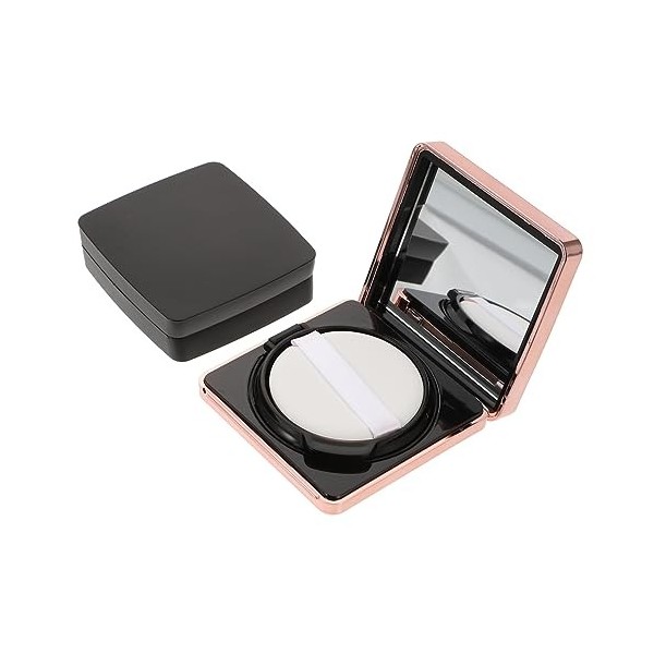 DOITOOL 4 Pièces boîte de houppette récipient rechargeable vide houppette en vrac boite plastique caisse de fondation vide ré