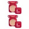 2 x Rimmel London Lasting Finish Buildable Coverage Powder Foundation 10g - 01 Fair Porcelain