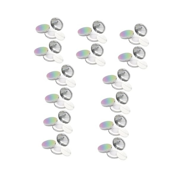 POPETPOP 6 Pièces Poudrier Conteneur Compact De Poudre Étui à Poudre Miroir Contenants De Poudre Poudre Pour Femme Porte-poud