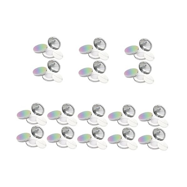 FRCOLOR 6 Pièces Boîte De Poudre Poudre Compact Récipient De Poudre Pour Le Visage En Vrac Mini Maquillage Maquillage En Vrac