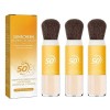 Sunscreen Setting Powder SPF 50 Loose Powder with Brush, Oil Control Natural Matte Finish, Long-Lasting Lightweight Breathabl