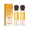 Sunscreen Setting Powder SPF 50 Loose Powder with Brush, Oil Control Natural Matte Finish, Long-Lasting Lightweight Breathabl