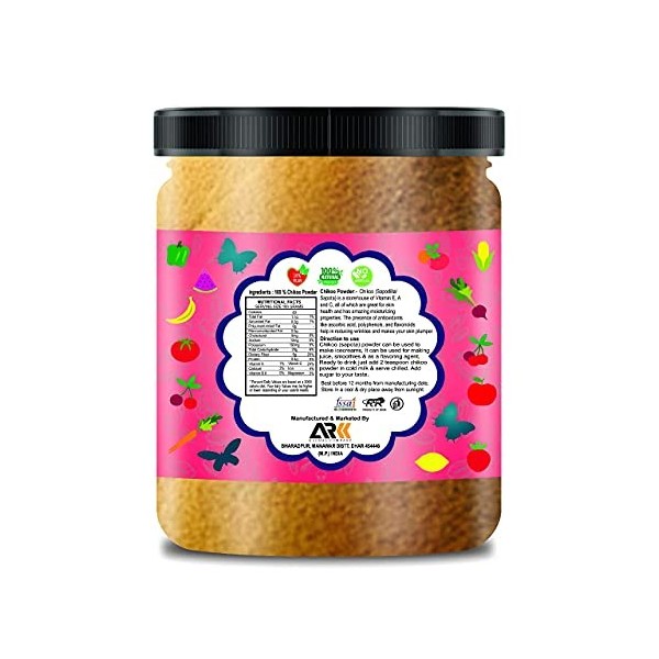 Green Velly Indian Organic Infinity Chiku Powder | Chikoo Fruit Shake Powder | Dry, No Added Sugars and Preservatives - 100 G