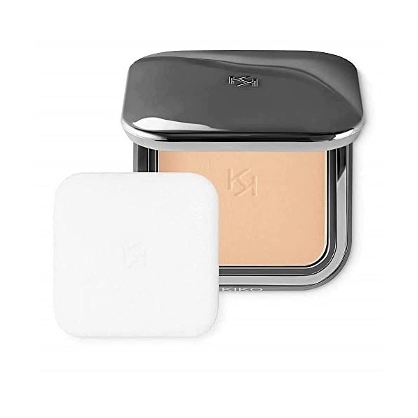 KIKO Milano Matte Fusion Pressed Powder 01 | Poudre Compacte Au Fini Mat Naturel & Unlimited Blush 04 | Blush Poudre Au Résul