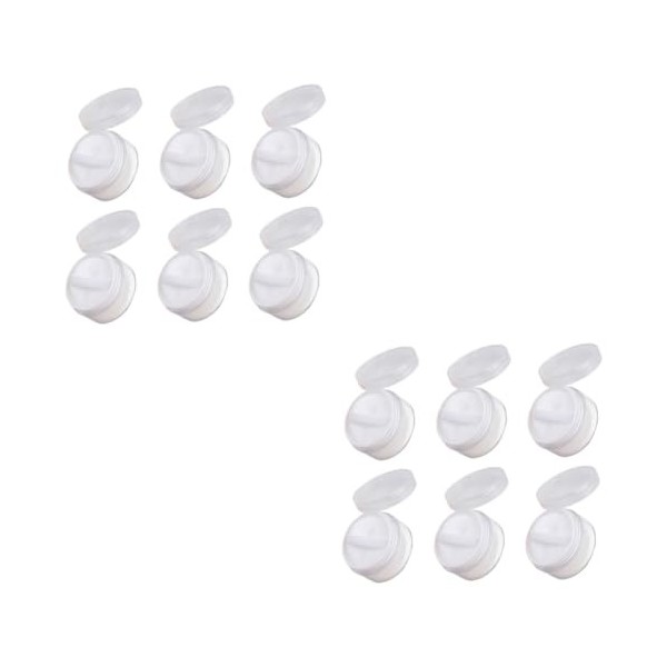 Angoily 6 Pcs Portable Bouteille Cosmétique Boîte De Poudre Conteneurs De Voyage Pour Articles De Toilette Visage Houppette S