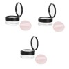 DOITOOL 3 Pcs Poudre Libre Compact Voyage Cosmétique Conteneur De Poudre De Voyage Trousse À Maquillage Portable Conteneurs D