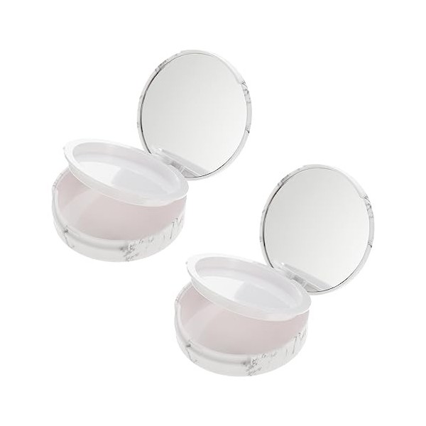 POPETPOP 6 Pcs Boîte De Rangement Poudre BB Crème Conteneur DIY Poudre Cas Cas De Poudre De Maquillage Maquillage Houppette R