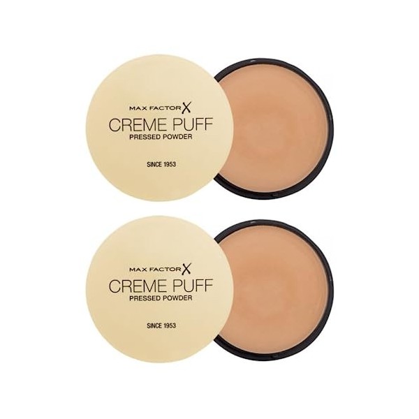 2 x Max Factor Creme Puff Face Powder 14g - 14 Golden Beige