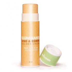 Enooso - Huile Solide Illuminatrice Visage et Corps - Stick Crème Parfumé et Nourrissant au Miche Naturel - Maquillage Enlumi