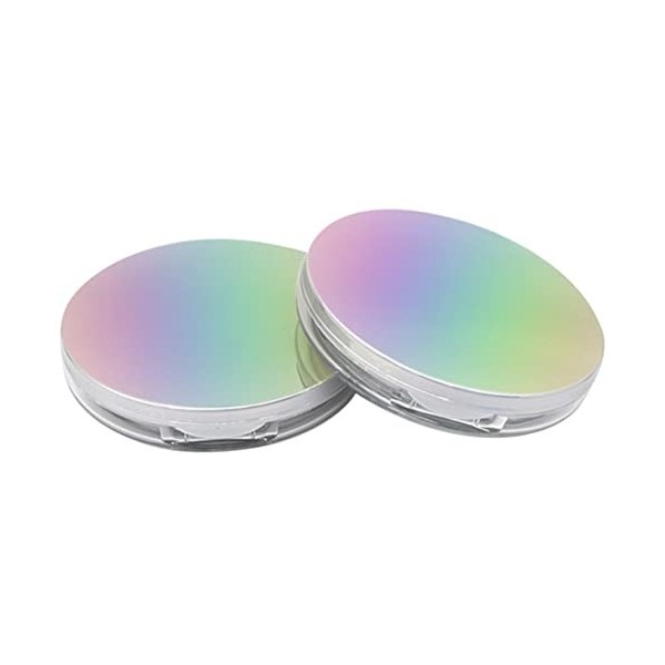 minkissy Affronter 6 Pièces Poudrier Houppette Pour Le Visage à Houppette Compact à Poudre Cas De Poudre De Maquillage Poudre