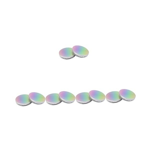 minkissy Affronter 6 Pièces Poudrier Houppette Pour Le Visage à Houppette Compact à Poudre Cas De Poudre De Maquillage Poudre