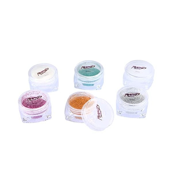 Nice Group Sirena Mermaze Shiny Powder Set-Poudre étincelante pour Visage et Corps et Huile Spray pour Enfants, 27007