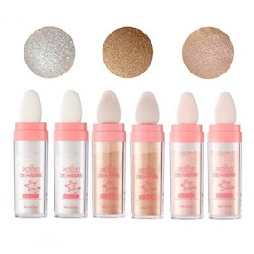 Polvo De Hadas Bâton de poudre à tapoter Highlight,Highlight Poudre Tapotante,Shimmer Visage et Corps Surligneur Poudre Stick