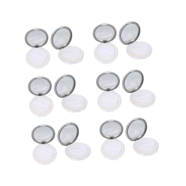 minkissy 6 Pièces Poudrier support mural pour télécommande paquets de maquillage vide récipient à poudre libre support de pou