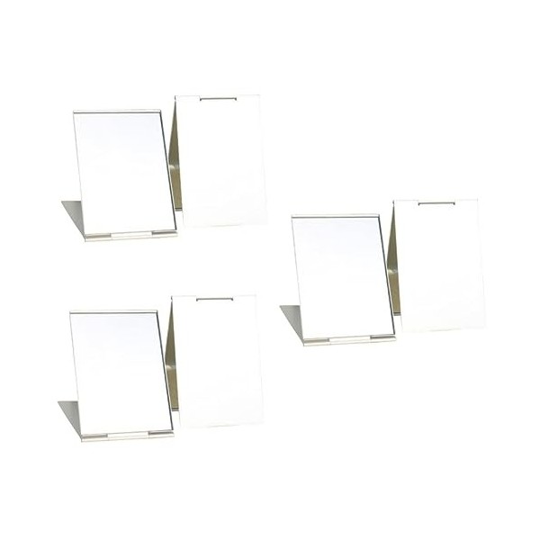 FOMIYES 6 Pièces Miroir De Courtoisie Pliant avec Support Miroir Pliant Portatif Sacs à Main pour Dames Miroir De Table avec 