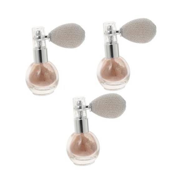 DOITOOL 3 Pièces Pulvérisation De Poudre Pour Le Corps Maquillage Pailleté Maquillage Visage Scintillant Paillettes Dorées Po