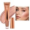 Liquid Highlighter,Highlighter Maquillage Stick Waterproof Cream Contour Stick Body Brighten Long Lasting Smooth Liquid Bronz