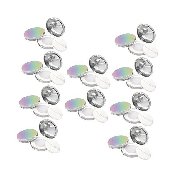 FOMIYES 10 Pièces Poudrier Poudre Compacte Boîte Cosmétique À Clapet Simple