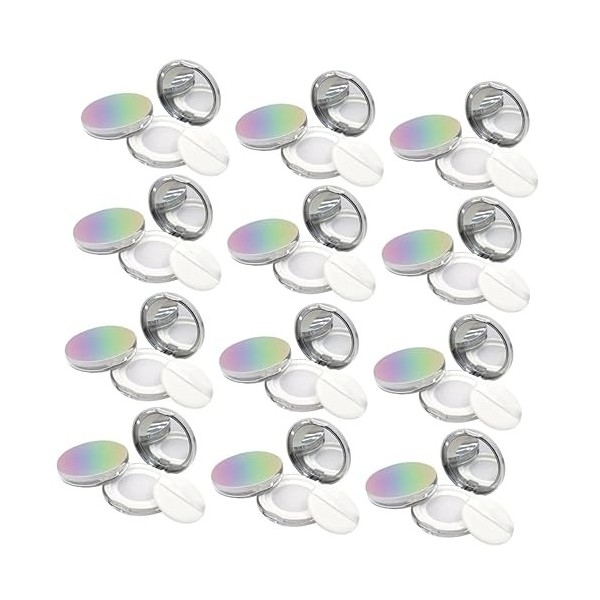 FOMIYES 10 Pièces Poudrier Poudre Compacte Boîte Cosmétique À Clapet Simple