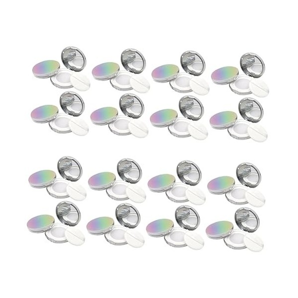 FOMIYES 10 Pièces Poudrier Poudre Compacte Boîte Cosmétique À Clapet Simple