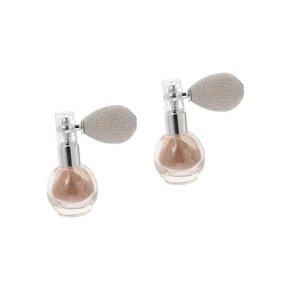 minkissy 4 Pièces Pulvérisation De Poudre Pour Le Corps Poudre De Pulvérisation Pour Le Visage Spray Corporel Scintillant Pou